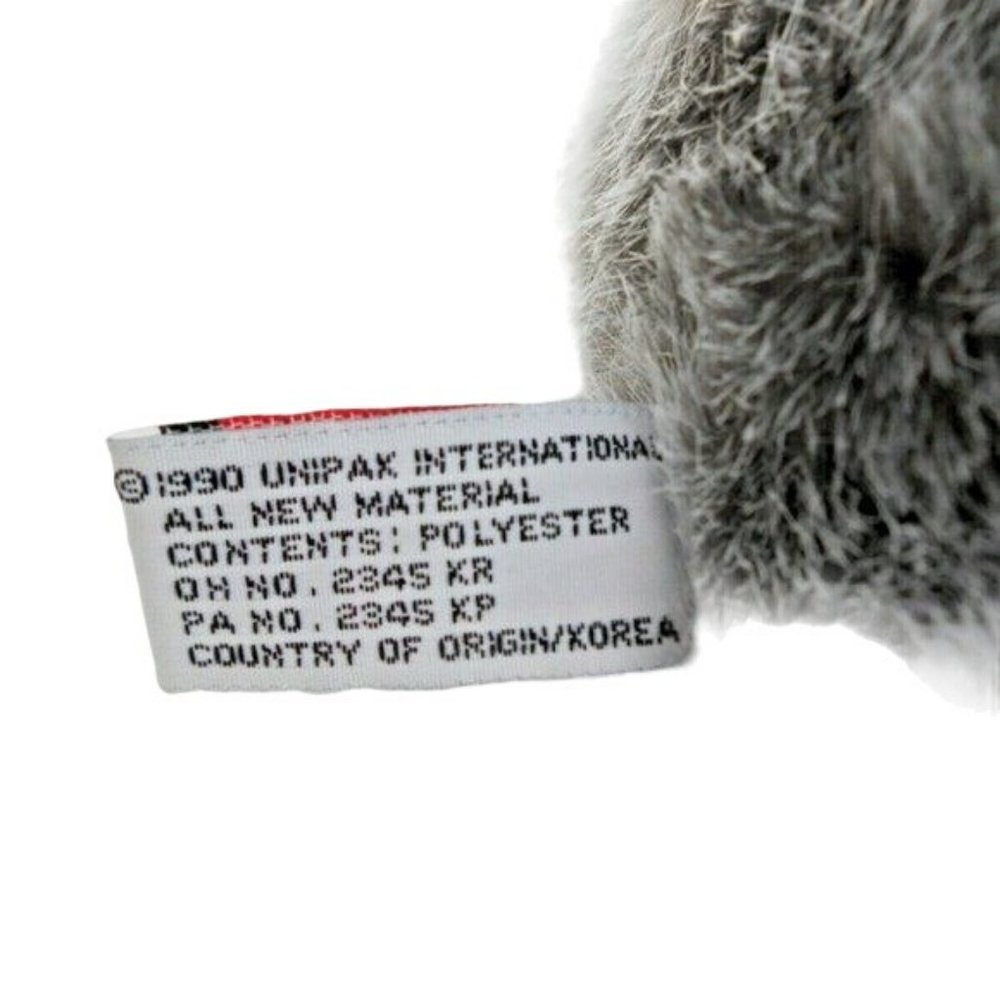 Vintage Ret. Unipak #1774 Koala Bear Grey Plush Stuffed Animal 10" w/ Hang Tag - Picture 9 of 9